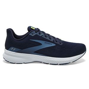 Brooks Launch 8 Road Running Shoes - Mens, Navy/Blue/White | IE-KEQ596743